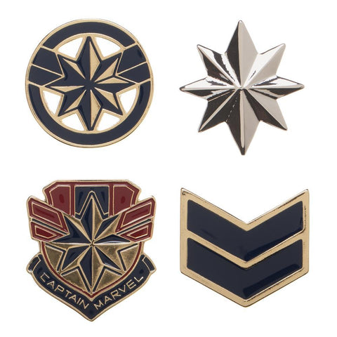 Marvel Accessories Captain Marvel Lapel Pin Set - 4-Pack